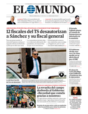 Cover of El Mundo Primera Edición Int
