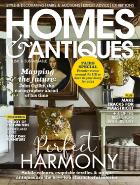 Cover of Homes and Antiques Magazine