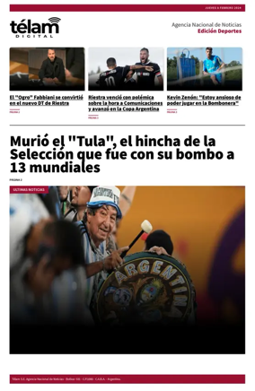 Cover of Télam - Deportes