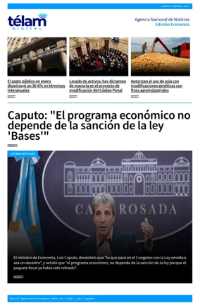 Cover of Telam - Negocios