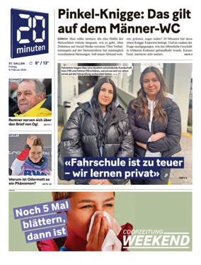 Cover of 20 Minuten - St. Gallen