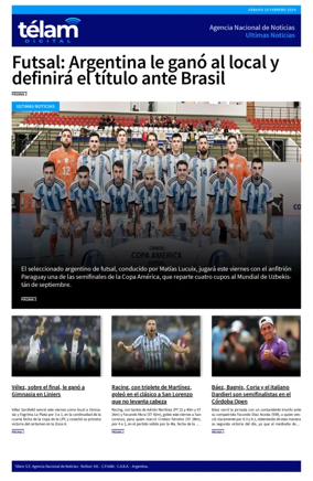 Cover of Telam - Noticias