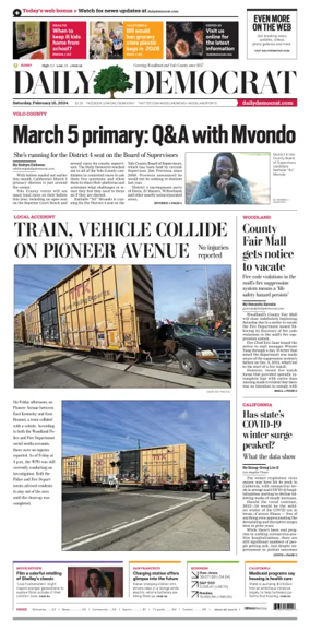 Cover of Daily Democrat (Woodland)