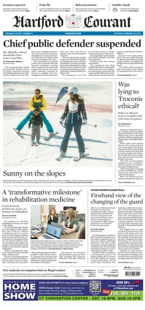 Cover of Hartford Courant