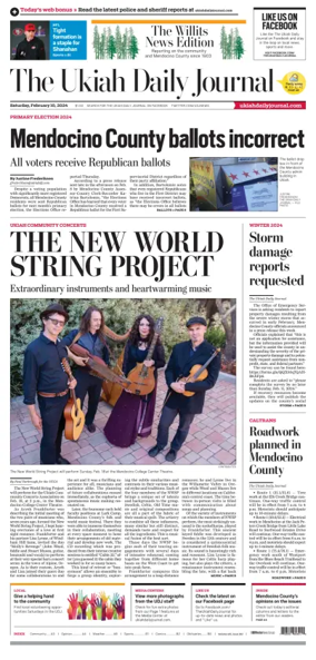 Cover of The Ukiah Daily Journal