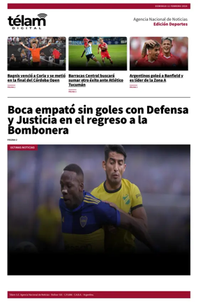 Cover of Télam - Deportes