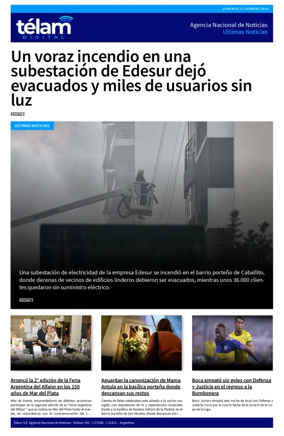 Cover of Telam - Noticias