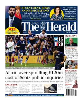 Cover of Sunday Herald
