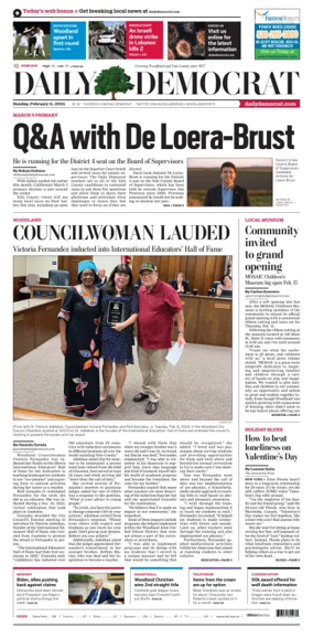 Cover of Daily Democrat (Woodland)