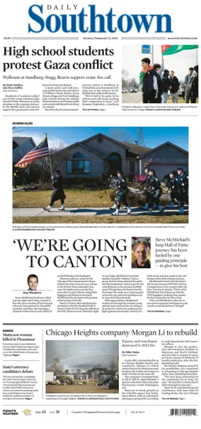 Cover of Daily Southtown (Sunday)