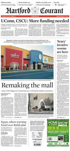 Cover of Hartford Courant (Sunday)