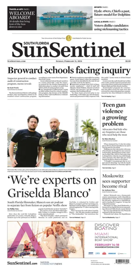 Cover of South Florida Sun-Sentinel Palm Beach (Sunday)