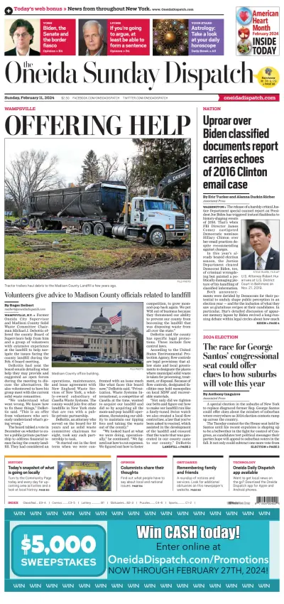 Cover of The Oneida Daily Dispatch (Oneida, NY)