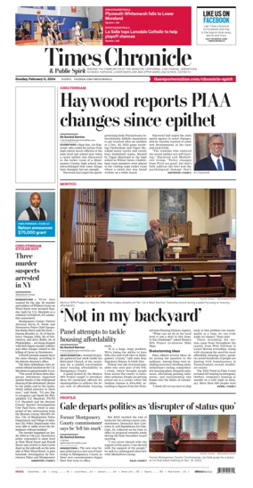 Cover of Times Chronicle