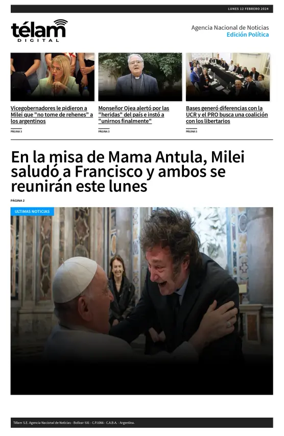 Cover of Telam - Politica