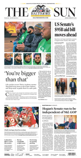 Cover of Baltimore Sun