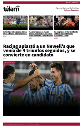 Cover of Télam - Deportes