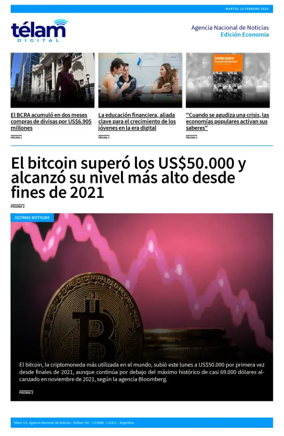 Cover of Telam - Negocios