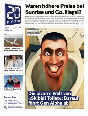 Cover of 20 Minuten - Luzern