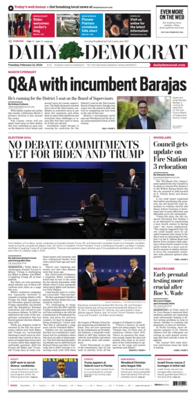 Cover of Daily Democrat (Woodland)