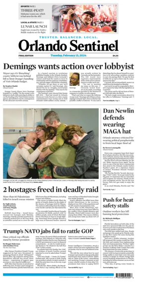 Cover of Orlando Sentinel