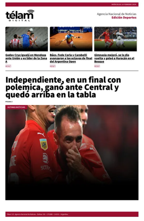 Cover of Télam - Deportes