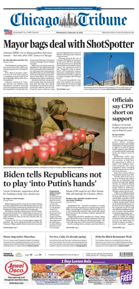 Cover of Chicago Tribune