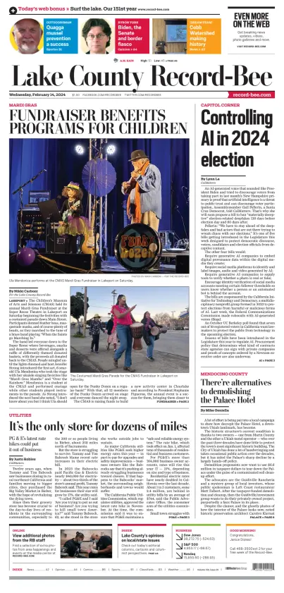 Cover of Lake County Record-Bee