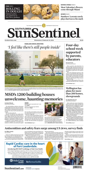 Cover of Sun Sentinel Broward Edition