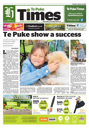 Cover of Te Puke Times