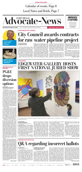 Cover of Fort Bragg Advocate-News