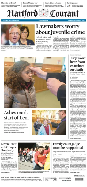 Cover of Hartford Courant