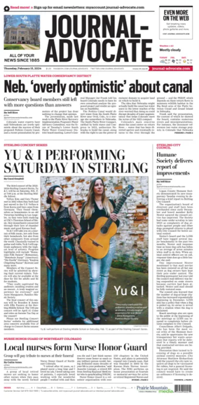 Cover of Journal-Advocate (Sterling)