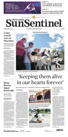 Cover of Sun Sentinel Broward Edition