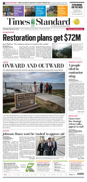 Cover of Times Standard (Eureka)