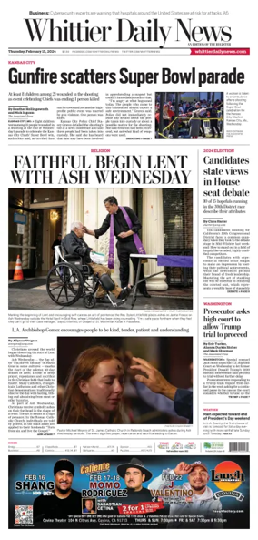 Cover of Whittier Daily News