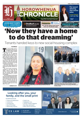Cover of Horowhenua Chronicle