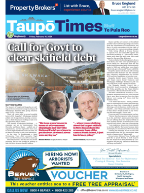 Cover of Taupo Times