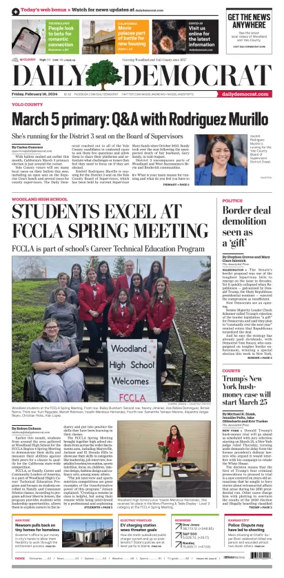 Cover of Daily Democrat (Woodland)