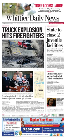 Cover of Whittier Daily News