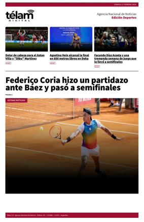 Cover of Télam - Deportes