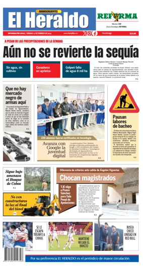 Cover of El Heraldo de Aguascalientes