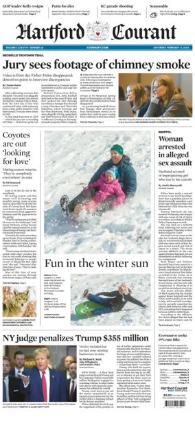 Cover of Hartford Courant