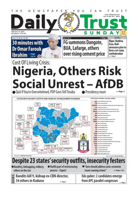 Cover of Sunday Trust