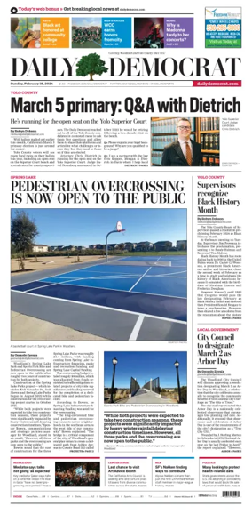 Cover of Daily Democrat (Woodland)