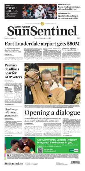 Cover of South Florida Sun-Sentinel (Sunday)