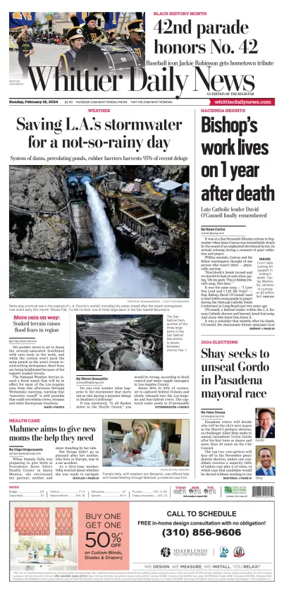 Cover of Whittier Daily News