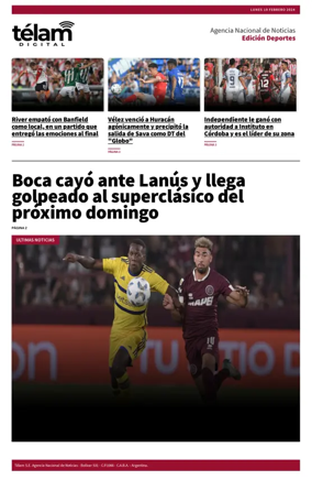 Cover of Télam - Deportes