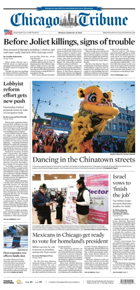 Cover of Chicago Tribune