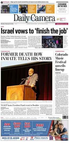 Cover of Daily Camera (Boulder)